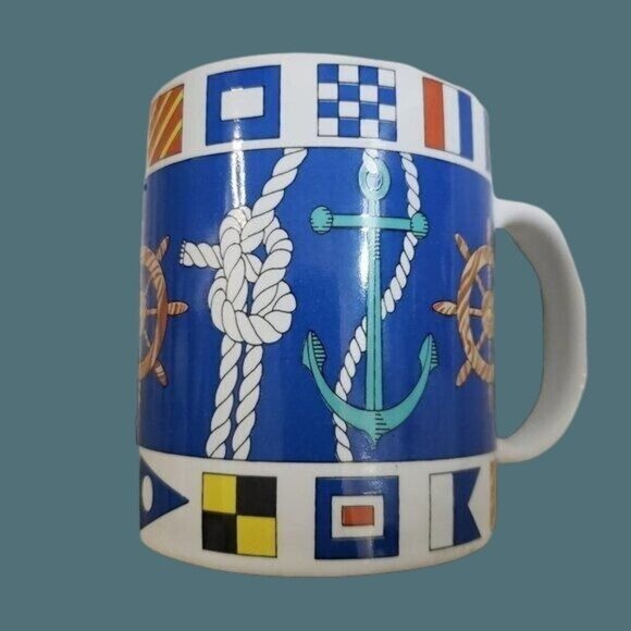 Otagiri USA Advantage Collection Stanley Papel Nautical Theme 10 oz Coffee Mug - Picture 1 of 10